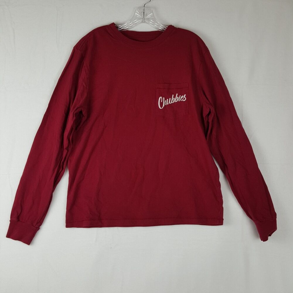 Chubbies~ SKY'S OUT THIGHS OUT Long Sleeve T-Shirt Men's Size M 100% Cotton